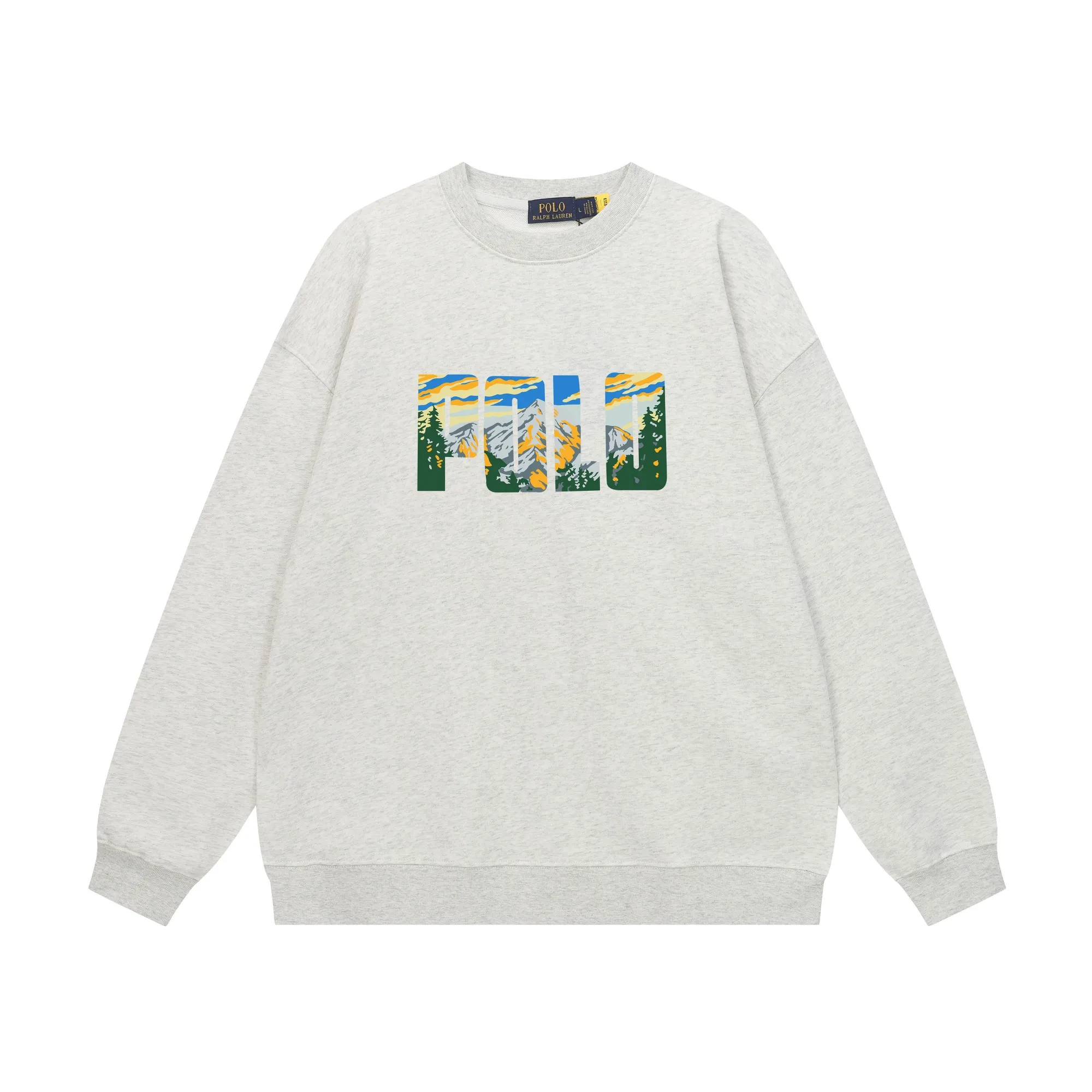 P200 Long-term stock] RalphLauren/Ralph Lauren 2025 autumn and winter new bear letter print 420g heavy large terry sweatshirt Ralph Lauren's age-reducing item, the coat fabric is made of 85% cotton ➕15% polyester, which not only retains the softness, comfort and breathability of cotton, but also adds the wear resistance and wrinkle resistance of polyester fiber, making the clothes more durable and easy to care for. Even in slightly cooler weather, you won't feel stuffy when wearing it. This kind of fabric has a natural crisp feel and is not easy to pill or deform. The bear on the chest is printed with English letters. It is full of color, full of three-dimensionality, and lifelike, adding a bit of liveliness and interest to the whole sweatshirt. There is no pressure to dress, regardless of age or gender. Complete accessories! Color: black, white, navy blue, light floral gray Size: M-L-XL-XXL